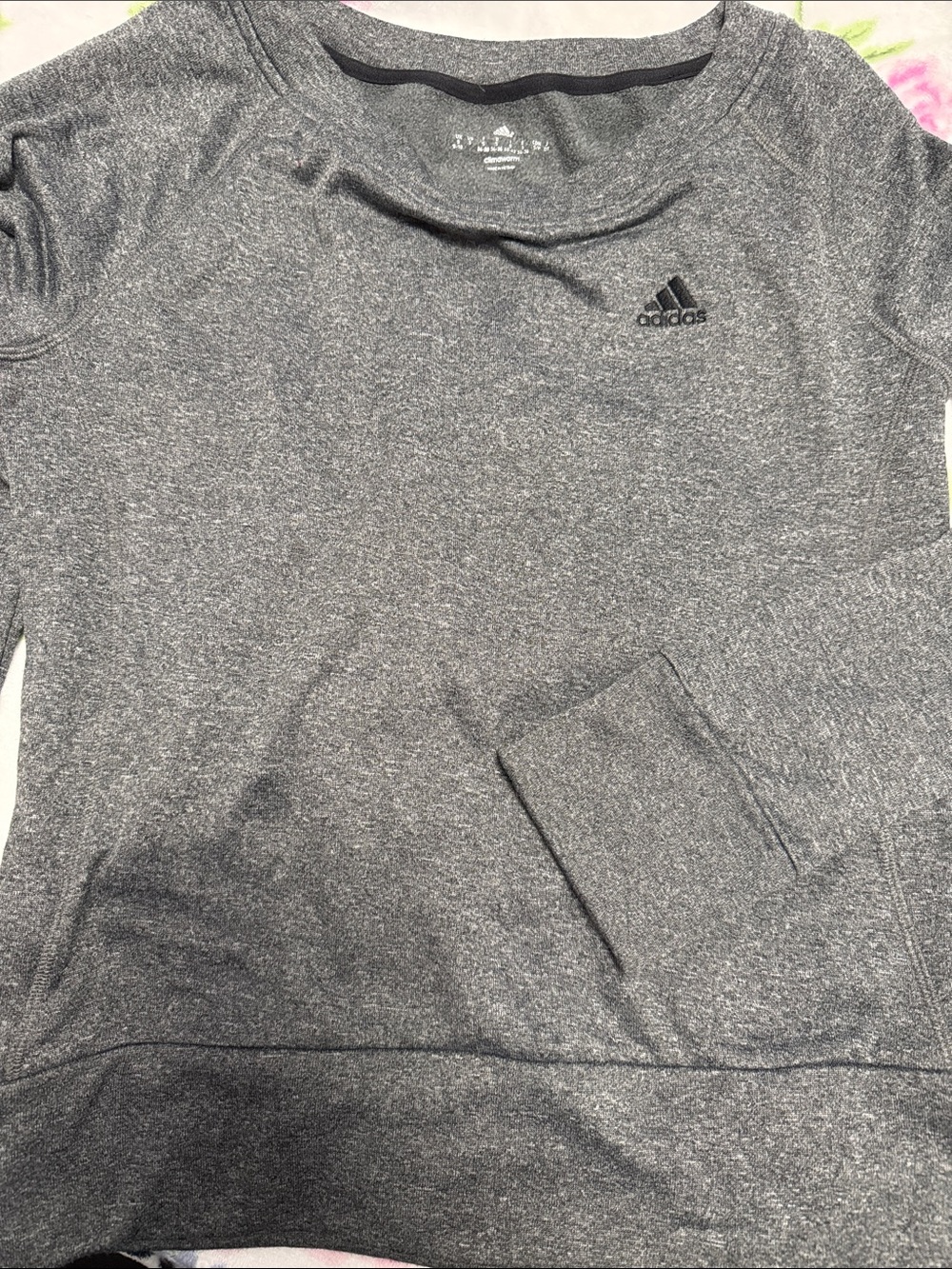 adidas Gray Heather Crewneck Sweatshirt